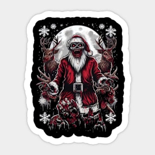 Dead Santa T-Shirt - Unwrapping a Dark Holiday Secret Sticker